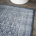 Nourison Palermo 2'x4' Blue and Grey Distressed Bohemian Area Rug