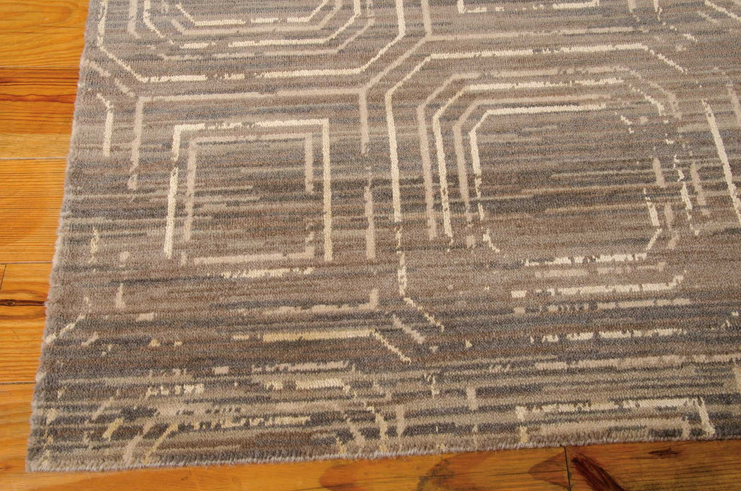 Nourison Silken Allure SLK24 Grey 5'x8' Area Rug