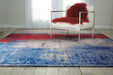 Nourison Twilight TWI19 Red and Blue 8'x10' Large Rug