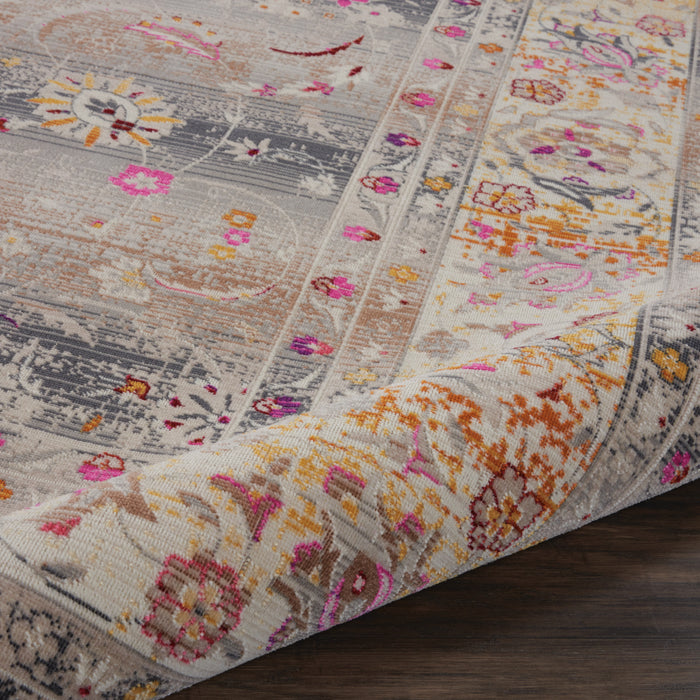 Nourison Vintage Kashan VKA01 Grey Multicolor 8'x10'   Rug