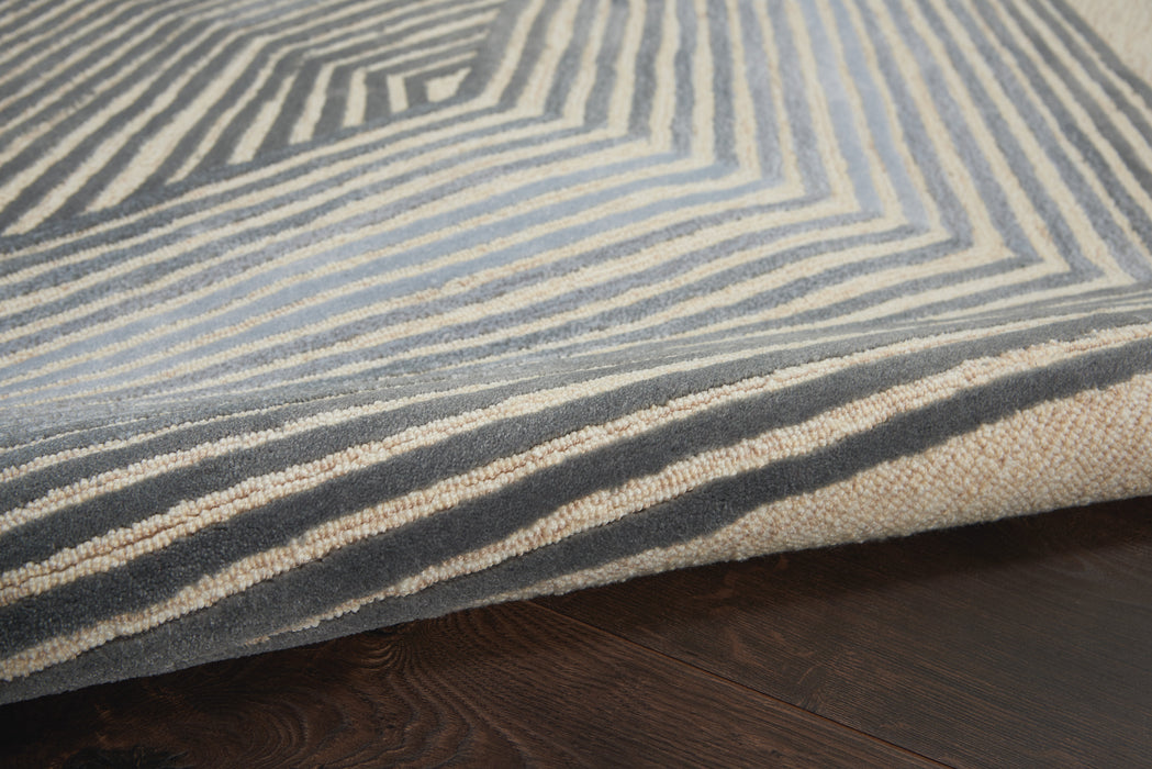 Nourison Symmetry SMM06 Ivory 5'x8' Area Rug