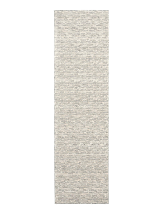 Calvin Klein Jackson CK781 Ivory and Grey 8' Runner Striated Hallway Rug