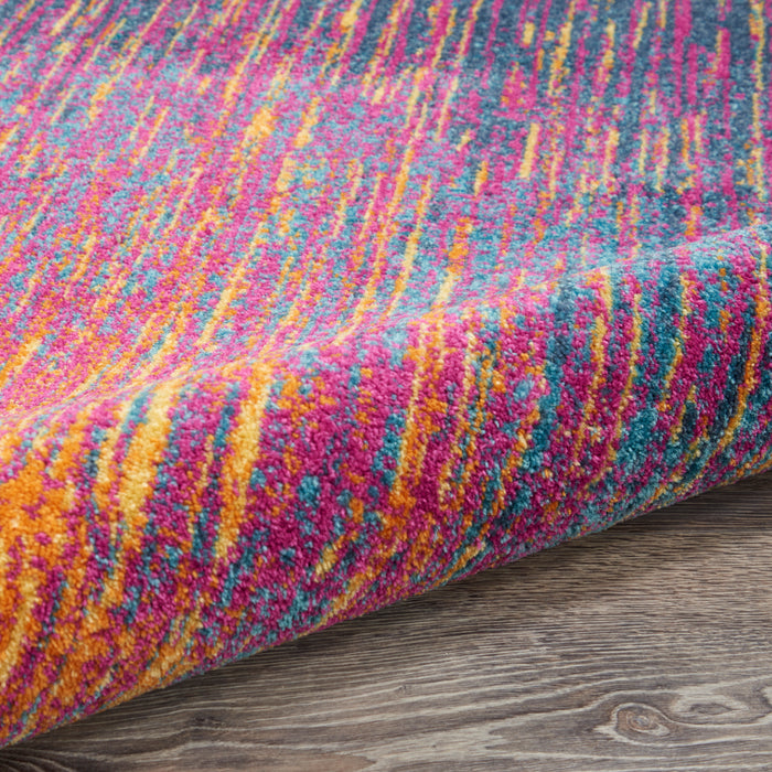 Nourison Passion PSN09 Multicolor 4' Round Colorful Area Rug