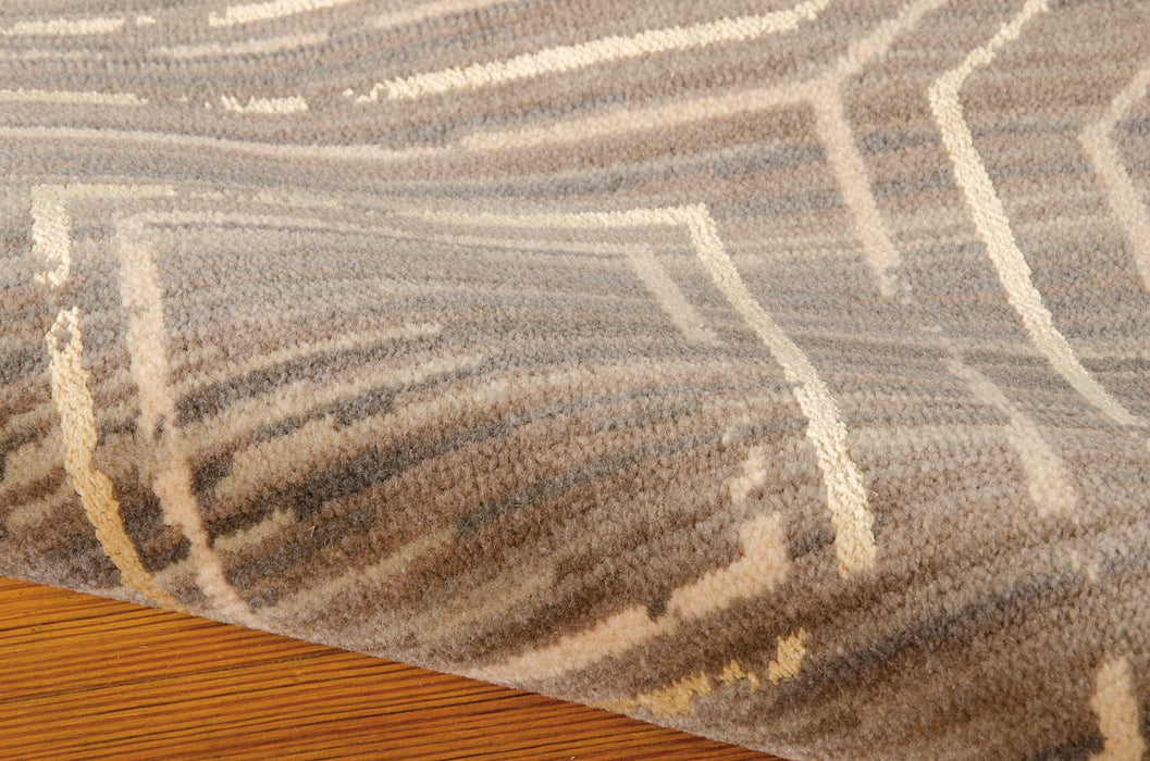 Nourison Silken Allure SLK24 Grey 5'x8' Area Rug