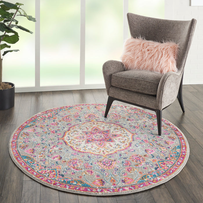 Nourison Passion Bohemian Grey Multi Colored Area Rug