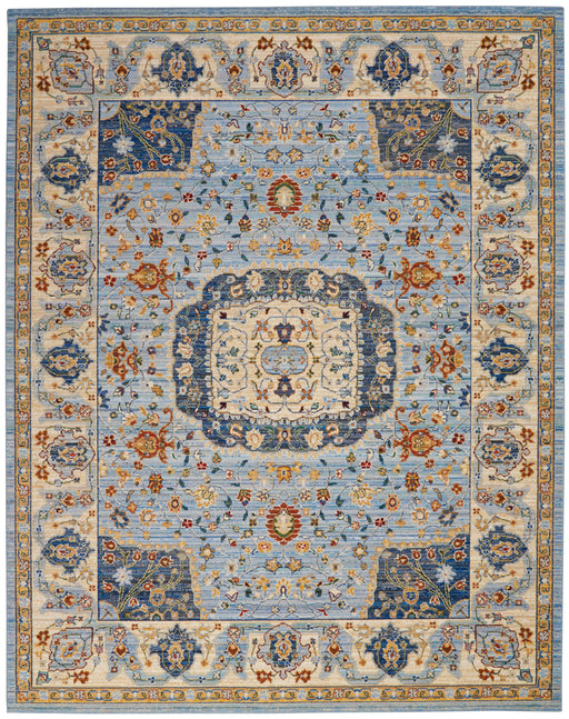 Nourison Majestic 8'x10' Light Blue Multicolor Persian Area Rug