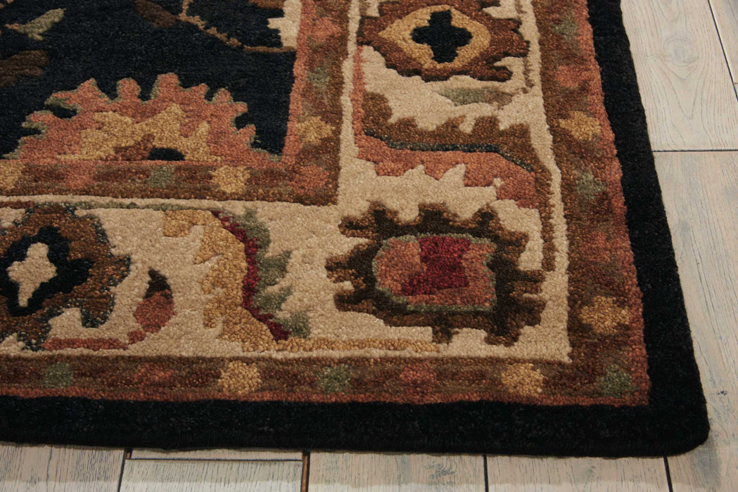 Nourison Tahoe TA08 Black 8' Runner Hallway Rug