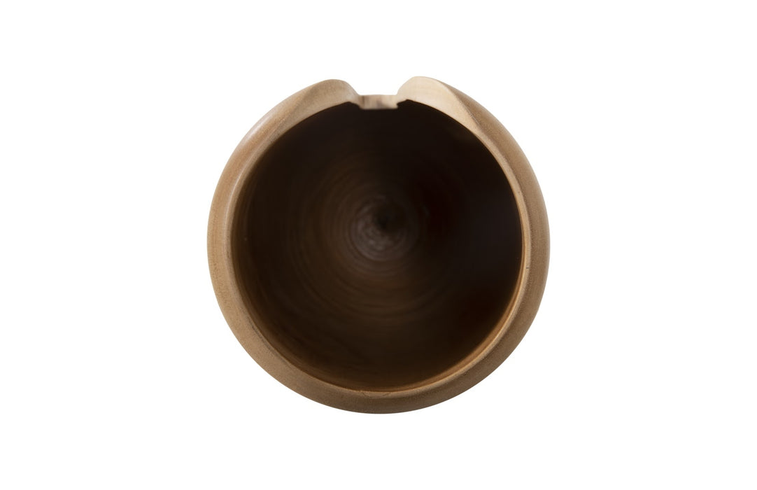 Interval Wood Vase, Natural, Small