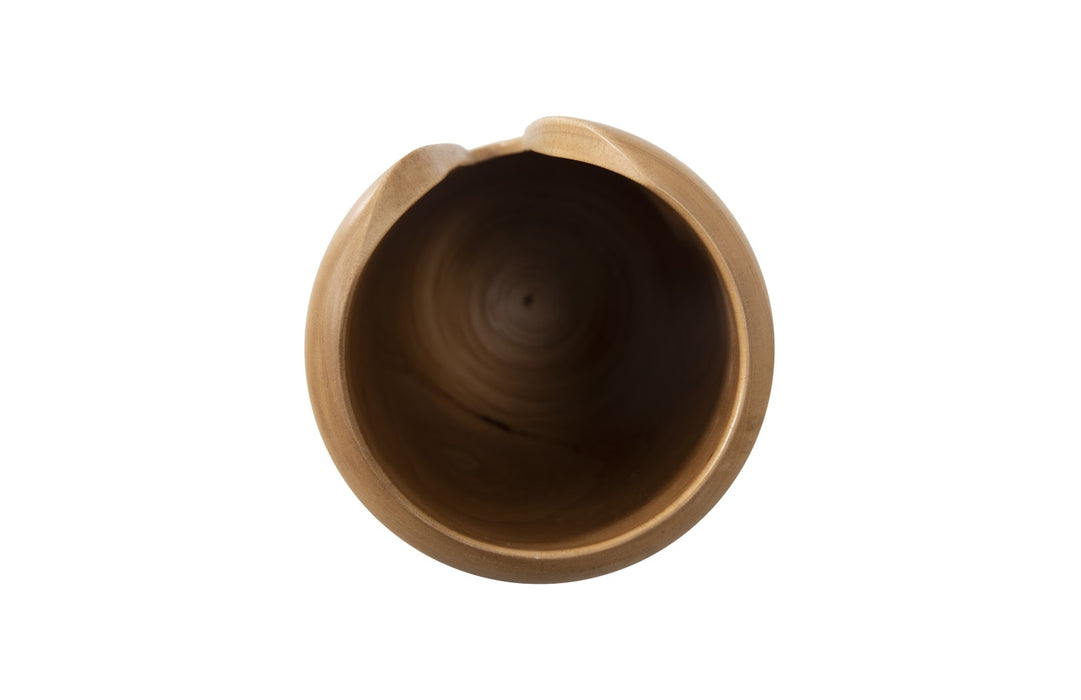 Interval Wood Vase, Natural, Medium