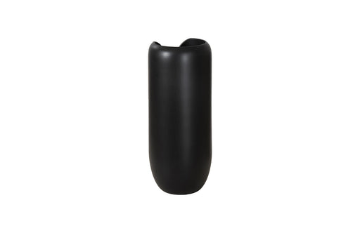 Interval Wood Vase, Black, Medium