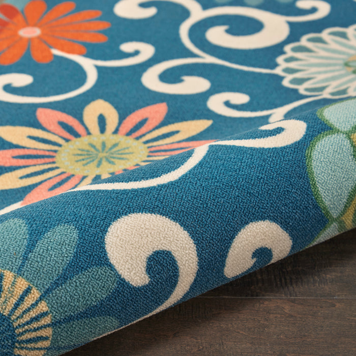 Waverly Wav01/Sun & Shade 8' Runner Area Rug