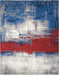 Nourison Twilight TWI19 Red and Blue 6'x8' Area Rug