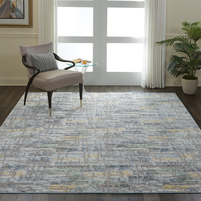Nourison Urban Chic URC01 Grey Multicolor 9'x12' Oversized  Rug