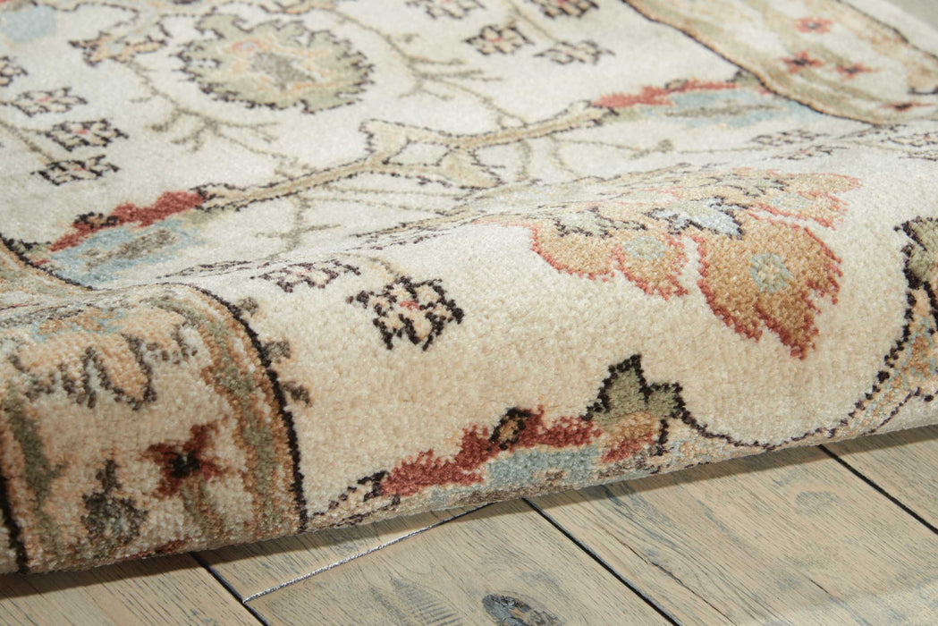 Nourison Walden WAL04 White 4'x6'  Area Rug