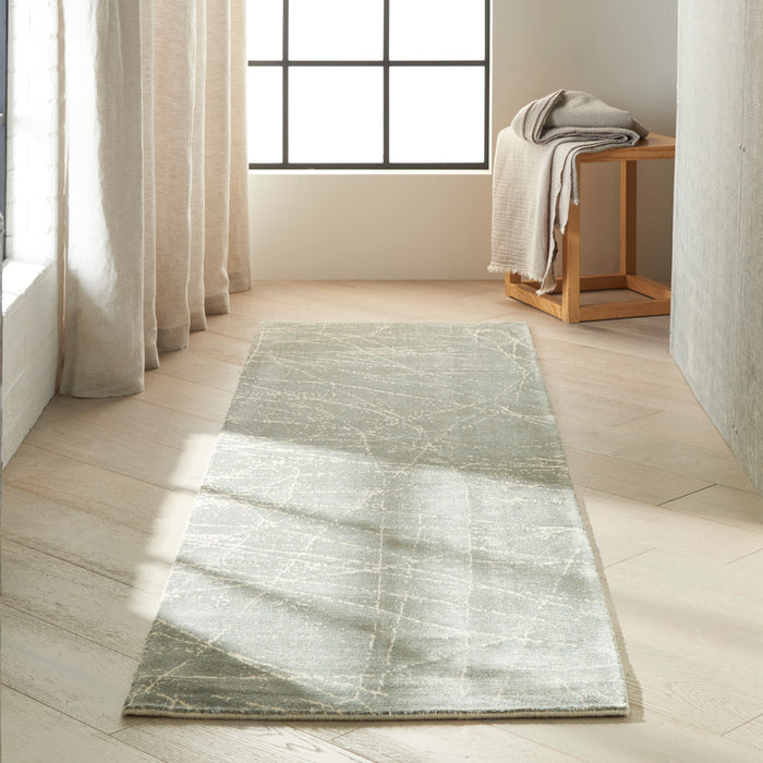 Calvin Klein Home Maya MAY05 Mercury 8' Runner  Hallway Rug