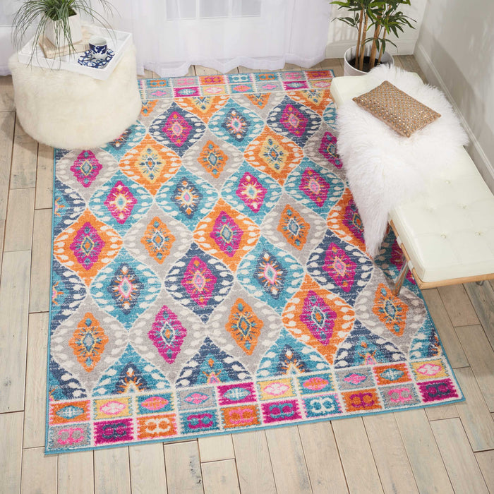 Nourison Passion PSN02 Multicolor 4'x6' Boho Area Rug