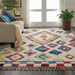 Nourison Nomad NMD02 White Multicolor 7'x10' Large Rug