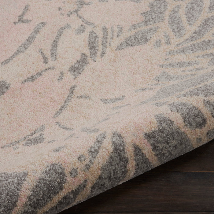 Nourison Tranquil TRA08 Pink and Grey 8'x10' Large  Rug