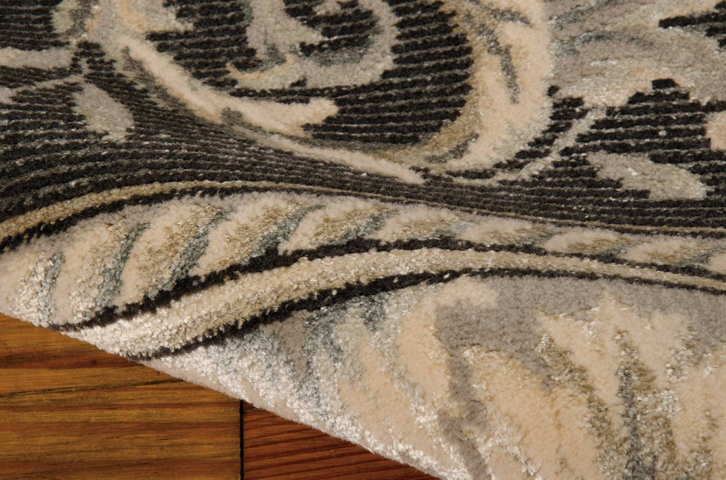 Michael Amini Platine MA200 White 5'x8'  Area Rug