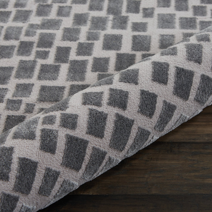 Nourison Urban Chic URC03 Grey 7' Runner  Hallway Rug