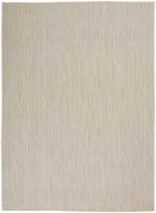 Nourison Courtyard 6'x9' Ivory Silver Area Rug