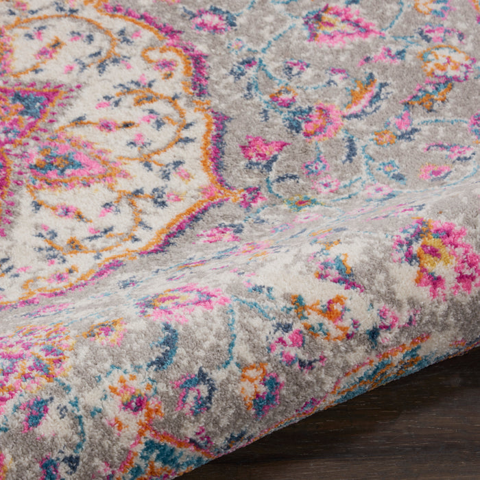 Nourison Passion Bohemian Grey Multi Colored Area Rug