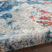 Nourison Artworks ATW01 Blue and Red 9'x12' Rug