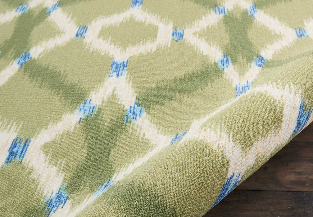 Nourison Sun N Shade SND05 Green 4'x6'  Area Rug