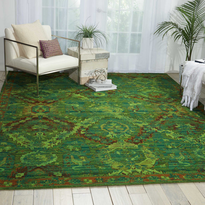 Nourison Timeless TML10 Green 10'x14'   Rug
