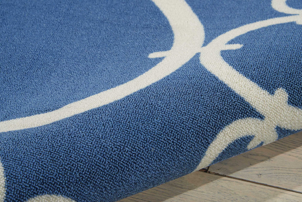 Waverly Sun N Shade SND02 Dark Blue 8'x11'   Rug