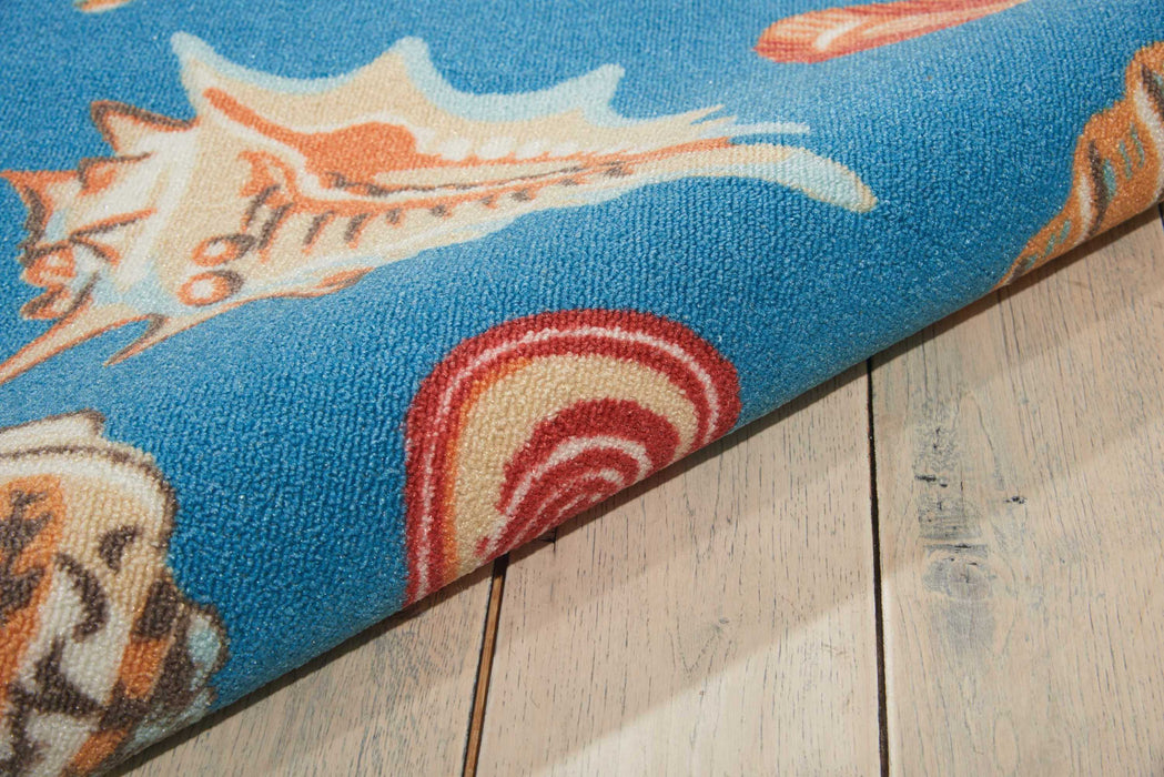 Waverly Sun N Shade SND22 Blue 8'x11'   Rug