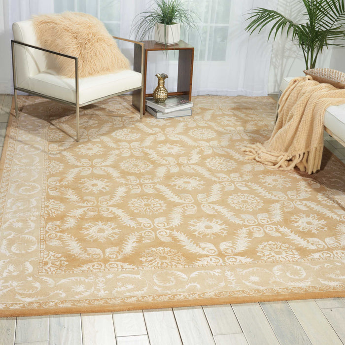 Nourison Symphony SYM08 Yellow 5'x8'  Area Rug