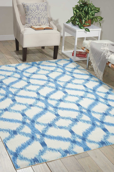 Waverly Sun N Shade SND05 Green 5'x8'  Area Rug