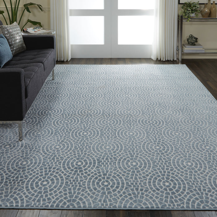 Nourison Urban Chic URC04 Blue 9'x12' Oversized  Rug