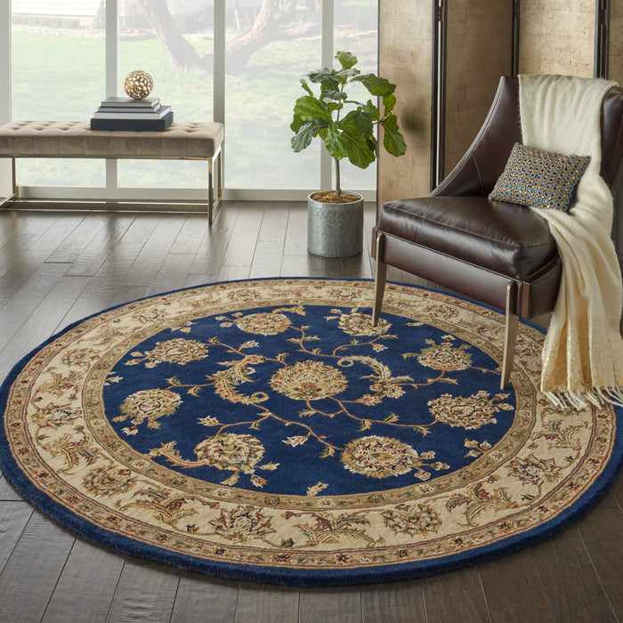 Nourison 2000 6' Round Navy Area Rug