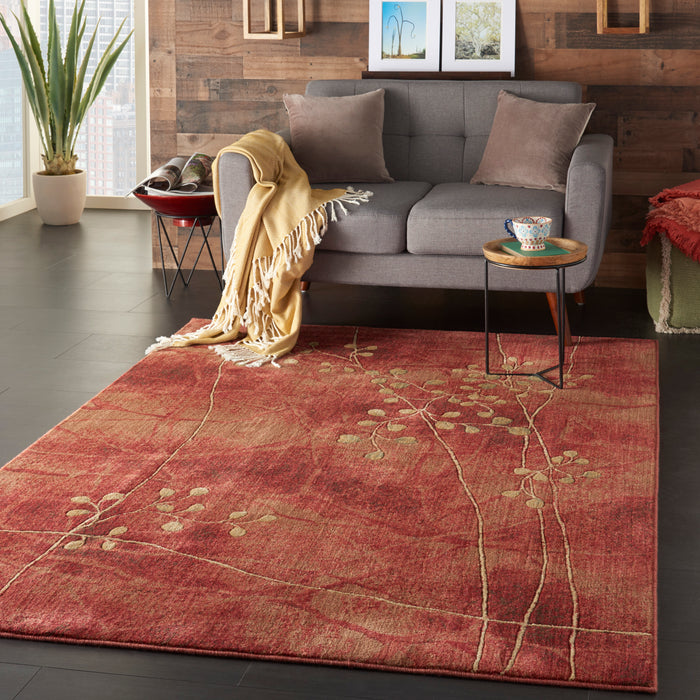 Nourison Somerset ST74 Red 5'x8'  Area Rug