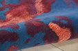 Nourison Prismatic 8'x10' Blue Flame Painterly Area Rug