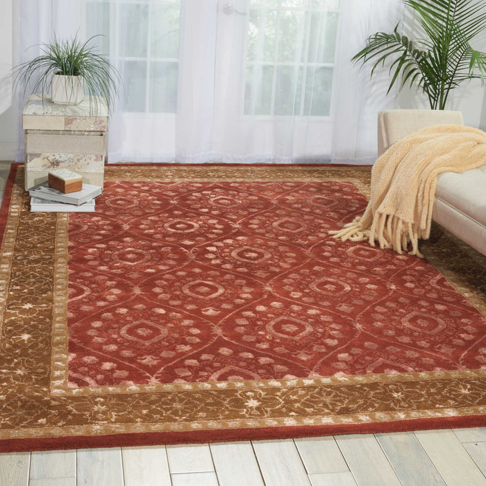 Nourison Symphony SYM06 Red 5'x8'  Area Rug