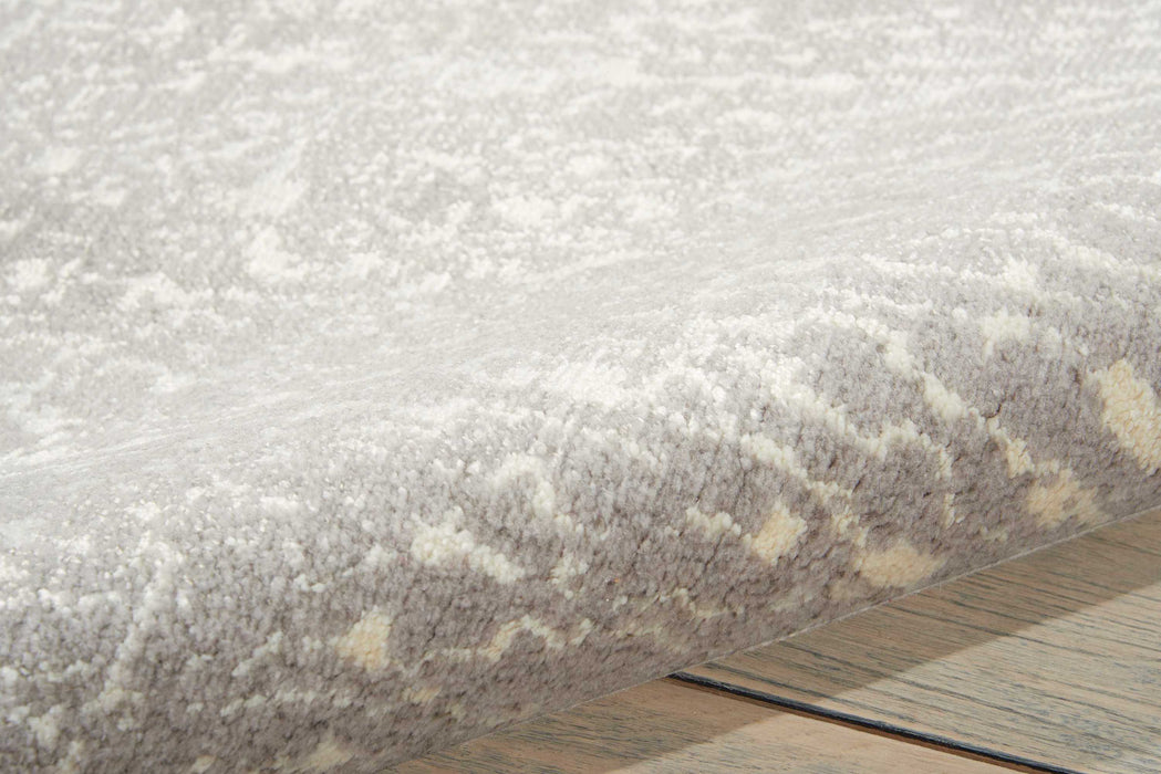 Nourison Twilight TWI12 Grey and White 9'x12' Oversized Rug