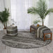 Nourison Twilight TWI10 Charcoal and Grey 8' Round Large Rug