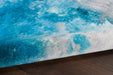 Nourison Le Reve LER02 Blue and Grey 8'x10' Large Nebula Rug