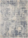 Nourison Rustic Textures RUS02 Slate Blue and Ivory 9'x13' Oversized Textured Rug