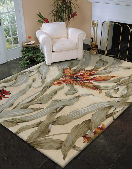 Nourison Tropics TS01 White 8'x10' Rug