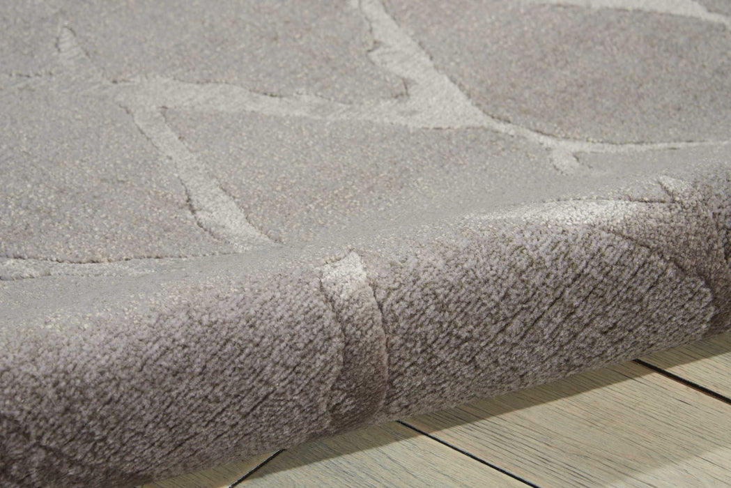 Nourison Twilight TWI15 Silver and Grey 6'x8' Area Rug