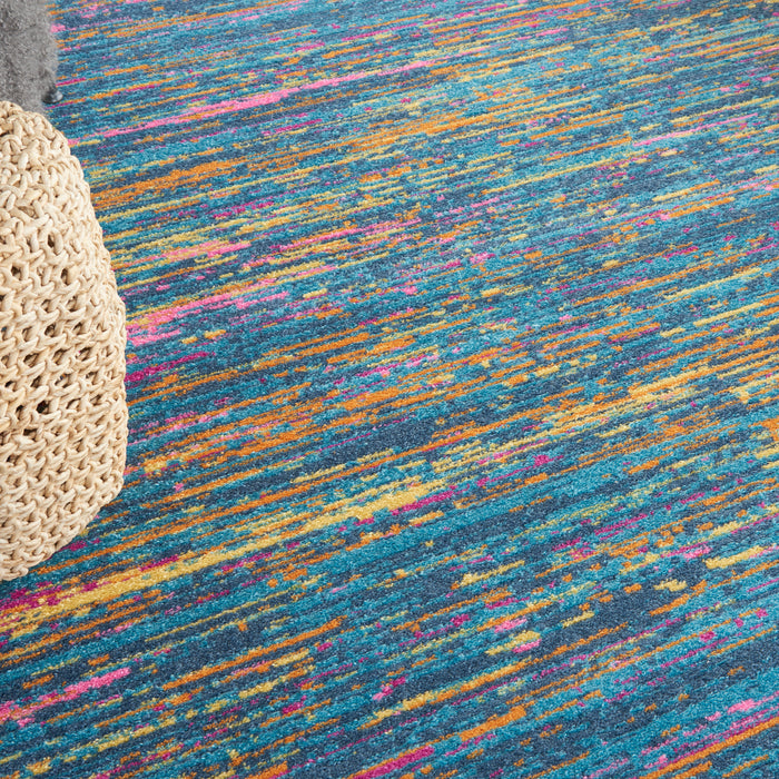 Nourison Passion 7'x10' Blue Multicolor   Area Rug