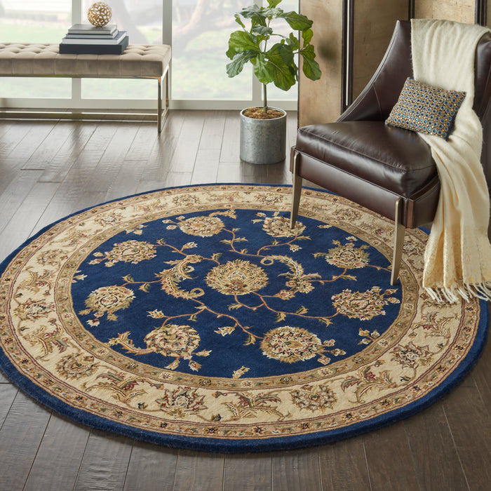 Nourison 2000 6' Round Navy Area Rug