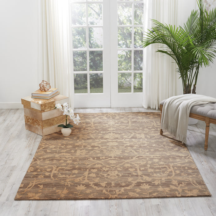 Nourison Silk Elements SKE22 Beige 5'x8' Area Rug