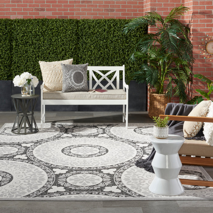 Nourison Key Largo 9'x12' Grey Area Rug