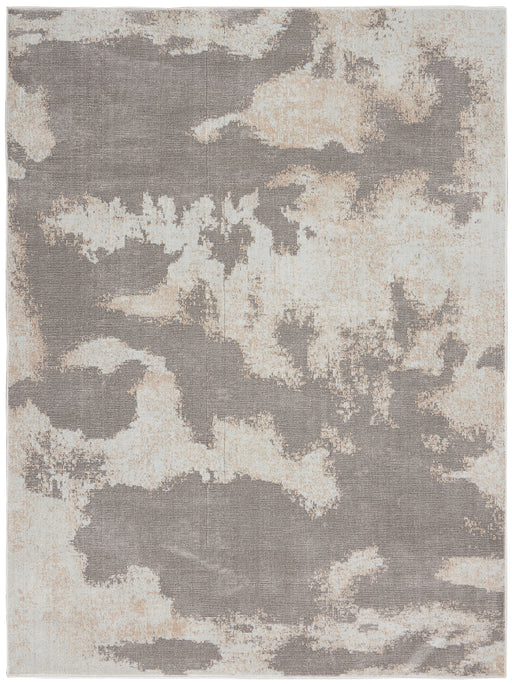 Nourison Etchings 5'3" x 7'3" Grey Abstract Area Rug