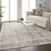Nourison Rustic Textures RUS06 Ivory and Grey 9'x13' Oversized Textured Rug